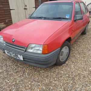vauxhall astra mk2 1400 lx tidy car project runs after 10 years storage
