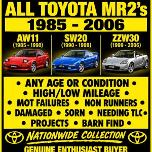 ANY TOYOTA MR2 1985 - 2006 - SUPRA - CELICA GT4