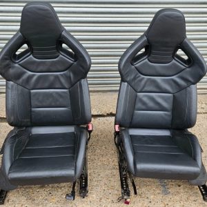 GENUINE OEM AUDI S3 8P RS4 RS3 VAG VW, SEAT, SKODA BLACK LEATHER WINGBACK SEATS