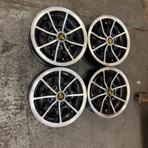 DUNLOP D1 ALLOY WHEELS X 4 FULLY REFURBED READY TO GO 13” FORD LOTUS CORTINA