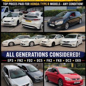 HONDA CIVIC 1990 - 2011 - EF , EG , EK , EP3 , FN2 , DC2 , DC5 , S2K , CRX