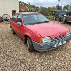 vauxhall astra mk2 1.4 lx barn find stored 15 years 1990 facelift model